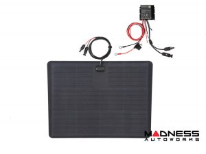 Nissan Rogue Flexible Solar Panel Kit - Complete Kit w/ Waterproof Controller + Hood Decal - 2013+ - 60W